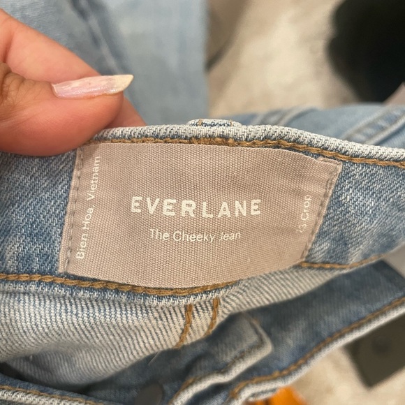 Everlane The Cheeky Jean Size 23 Crop   Light Wash - Picture 3 of 10